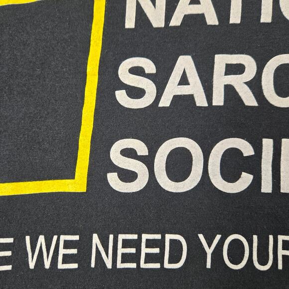 National Sarcastic Society Black T-shirt Humorous Tee by Tee Luv size Small - Picture 8 of 9